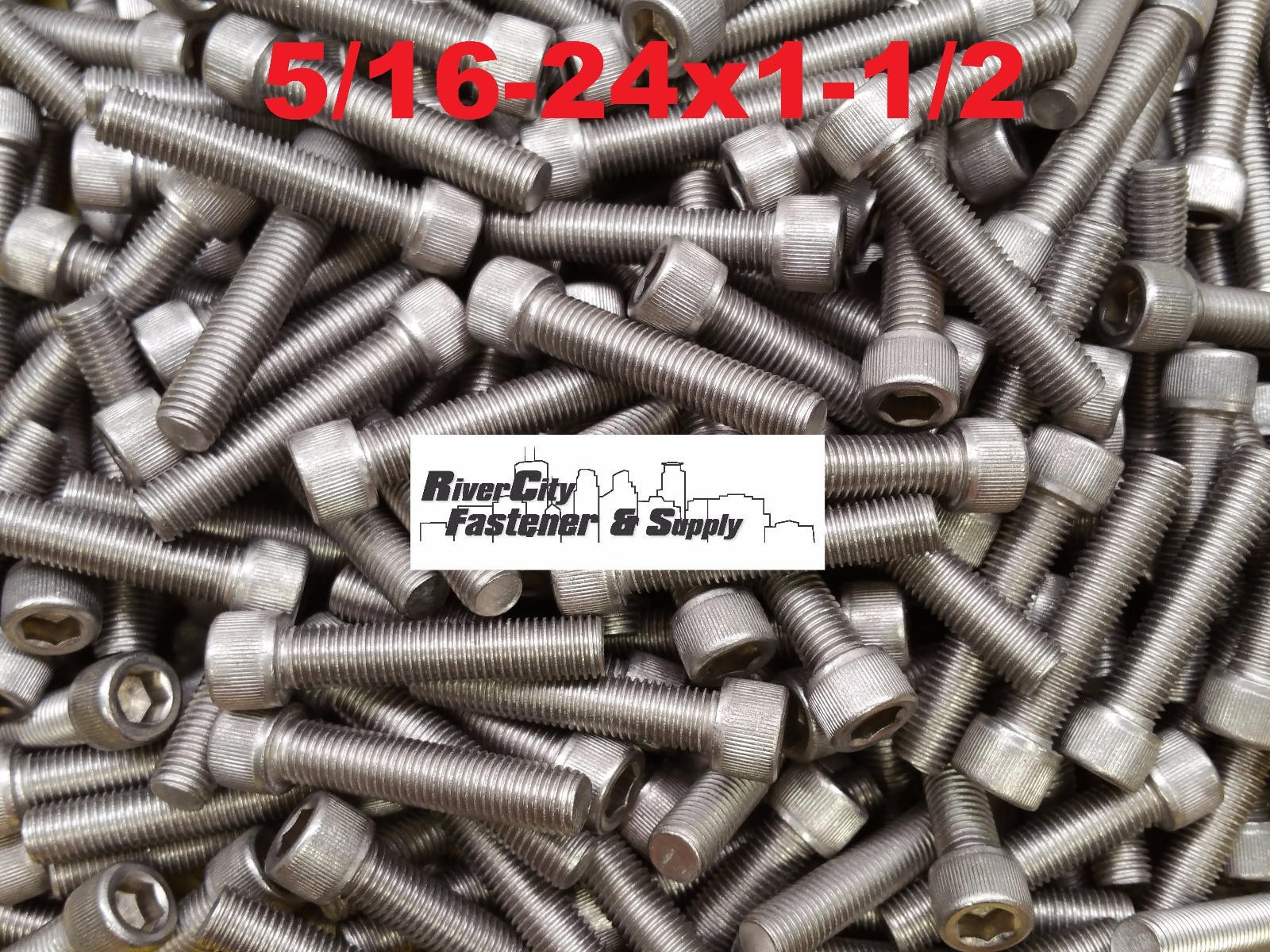 Vis à Tête Bouton à Six Pans Creux (Allen) Inox 5/16-24 X 1-1/4 Pouce - Acier Inoxydable 18-8