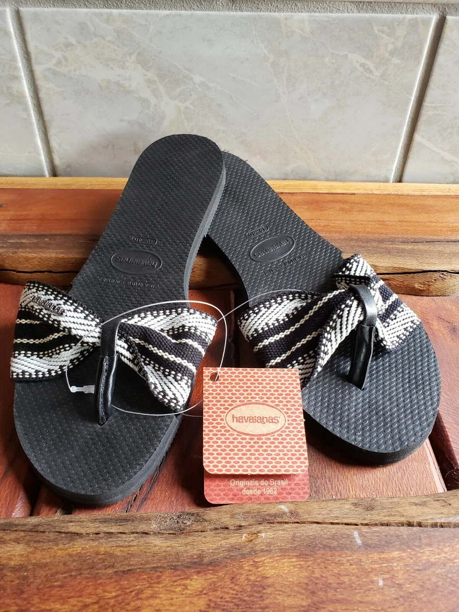 Havaianas - St Tropez Fita - Thong Sandal- Black -Women&#039;s Size 11/12- NWT | eBay