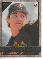 2020 Topps Gallery Hunter Harvey Rookie Wood Parallel Card