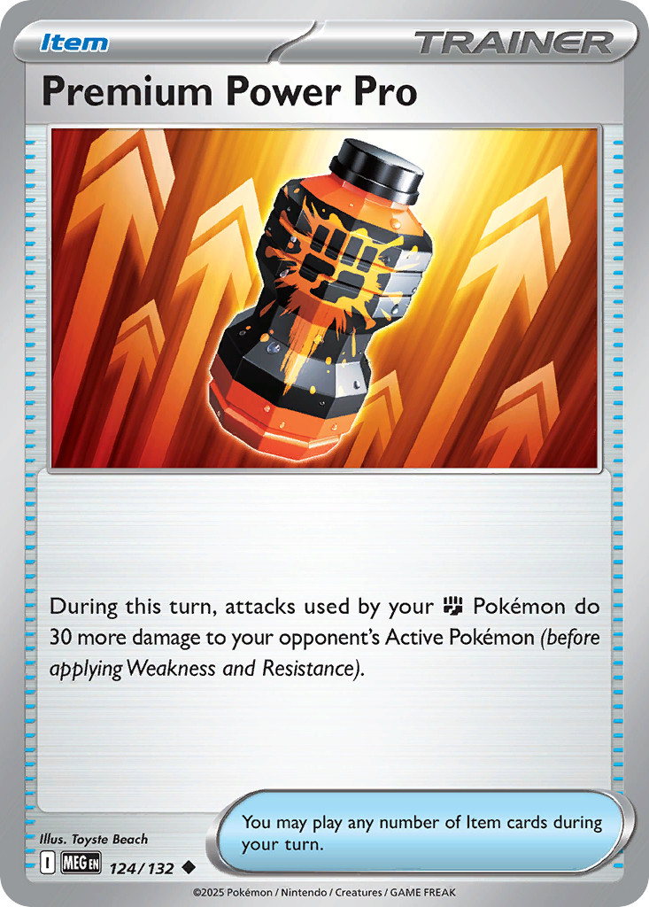PREMIUM POWER PRO 124/132 MEGA EVOLUTION UNCOMMON NM