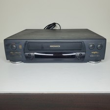 Magnavox Model VR 9362 VCR VHS Player Without Remote Tested Parts Only