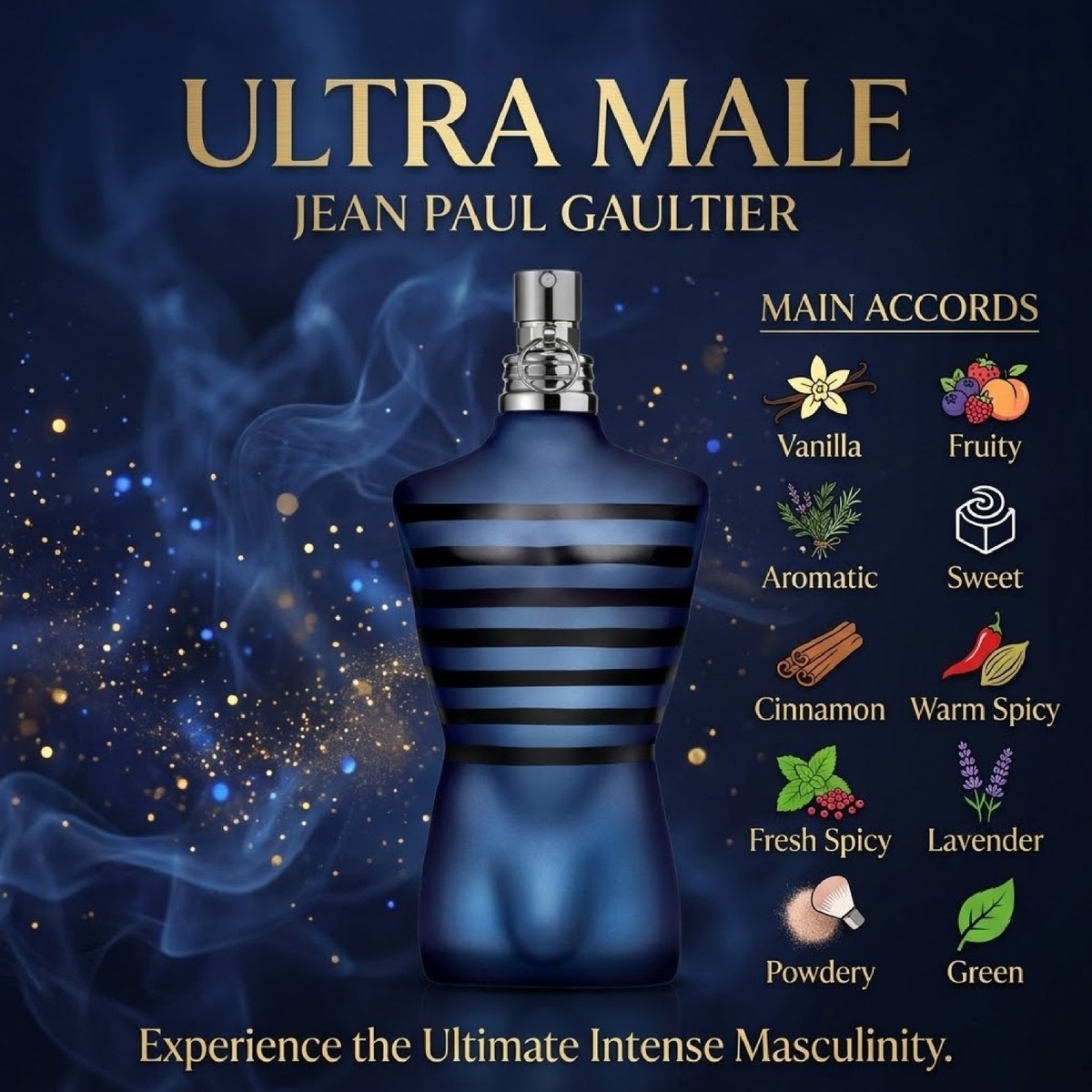 Jean Paul Gaultier Ultra Male125ml 残量約7割 Jean Paul Gaultier Ultra Male EDT 4.2oz/125ml Eau de Toilette