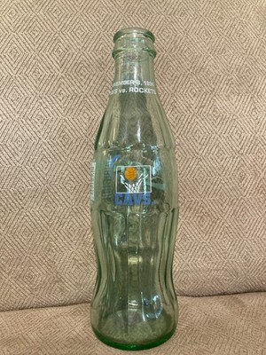 1994 Coca Cola Cleveland Cavs Glass Promotional Bottle, Cavs vs Rockets Empty