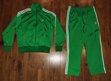 NEW Adidas Retro Firebird Full Track Suit Pants Jacket Men's Large JD0183 JD0184