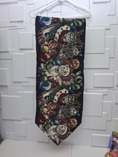 Christmas Table Runner CATS Theme Vintage Tapestry Tassels 68" x 14"