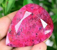 263.25 Ct Natural Huge Blood Red Ruby Excellent Pear Certified Loose Gemstone