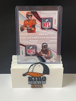 2025 Panini Immaculate Dual Jerseys NFL Patch Joe Burrow & Jalen Hurts 1/1 (DW)