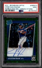 2021 Donruss Optic #RRS-CP Cristian Pache Rated Rookie Signature Green Str PSA 9