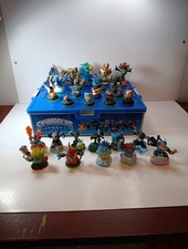 Lot of 28 Skylanders Figures with Hard Case Storage Box