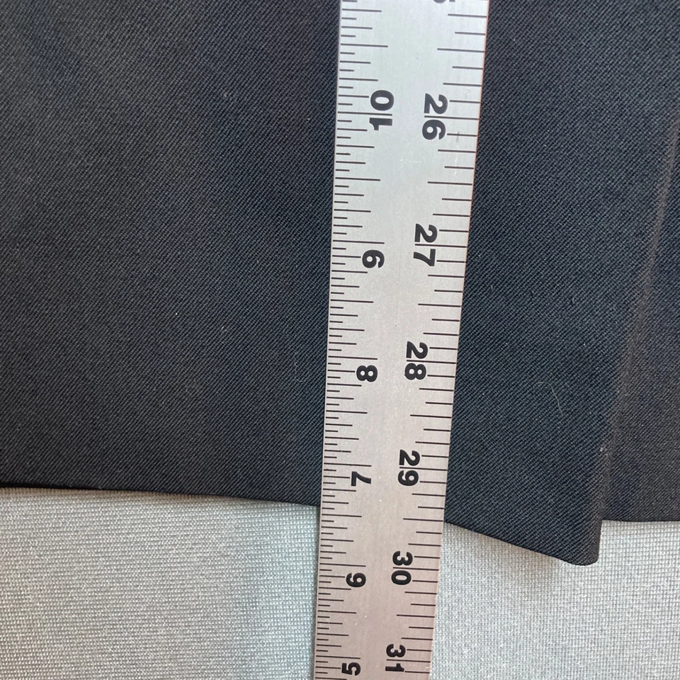 Vintage USA Pendelton Skirt Womens 16 Black 100% Wool Straight Lined Midi Career - Image 4 of 4