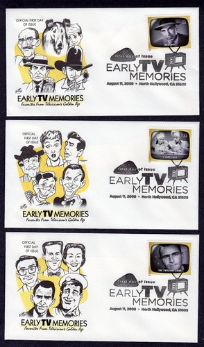 2009 EARLY TV MEMORIES Set (4414a-t) TWENTY Different Artcraft FDCs TB939 - Picture 5 of 6
