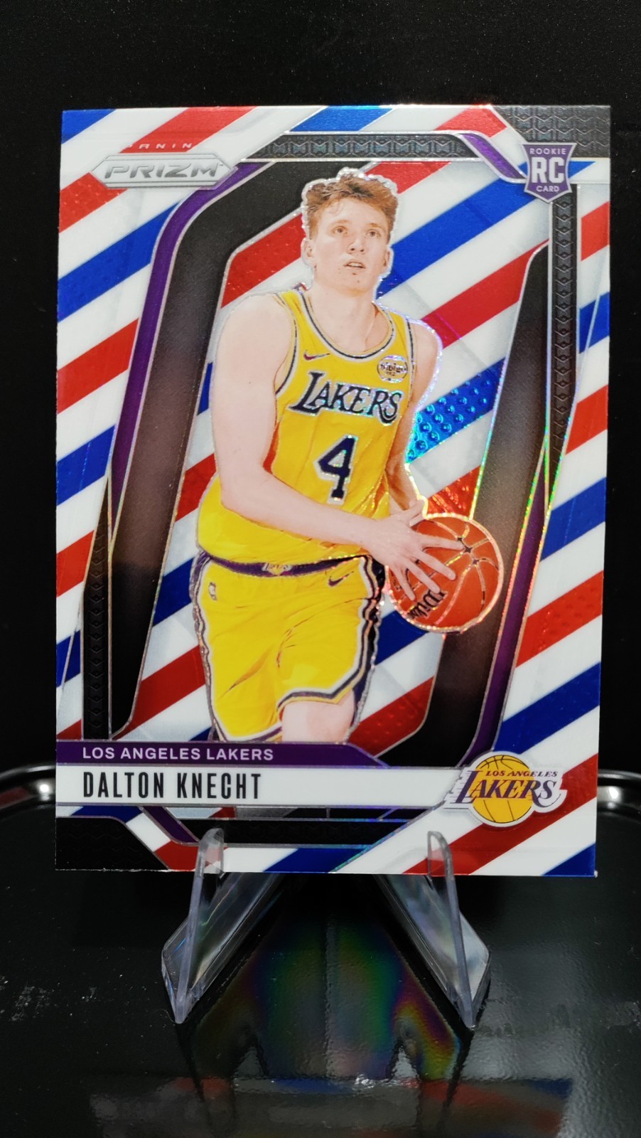2024 Panini Prizm Dalton Knecht Red White Blue Prizm RC #238