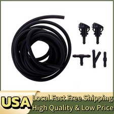 Car Windshield Wiper Washer Squirter Nozzle Spray Jet Kit Fluid Hose For Ford