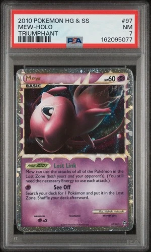 Pokemon Mew Prime Holo Triumphant 97 PSA 7