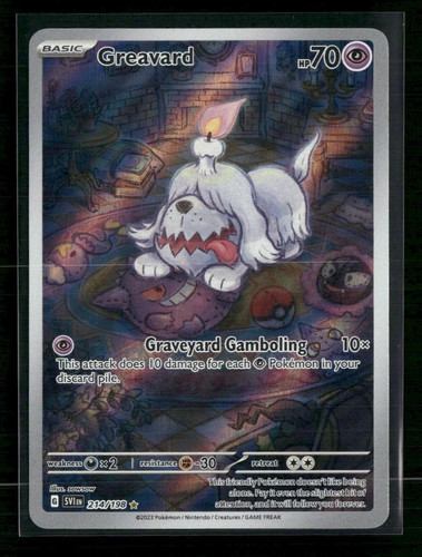 Pokemon Greavard 214/198 Scarlet & Violet Base Set SV01 LP TCG