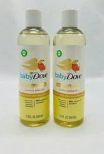 Baby Dove Melanin-Rich Skin Nourishment Baby Oil Sensitive Skin, 11.5 Each 2 Pck