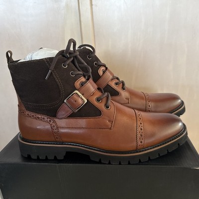Bar lll Rylee Buckle Boots Tan 11.5M Men s Cap Toe NEW Boots