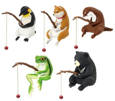 Fishing Day 3 Animal's Pastime Full Set of 5 Capsule Gashapon Toys