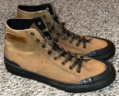 HUF Millerain Fabric Hi Tops British Sneakers Mens Size 9
