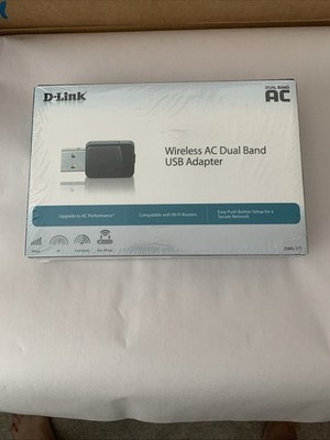 DWA-171 D-Link Wireless AC Dual Band USB Wi-Fi Network Adapter SEALED
