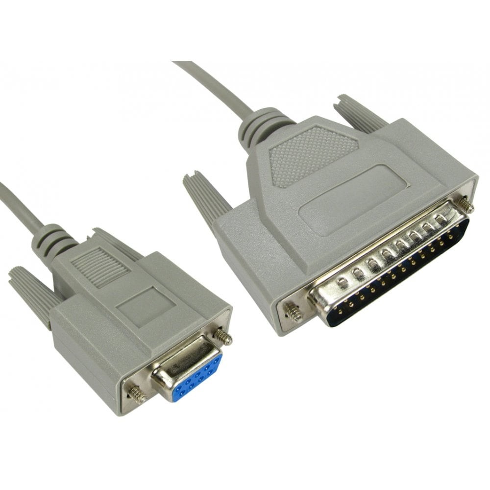 Cables Direct 0.5m D9 F to D25 M Serial Cable