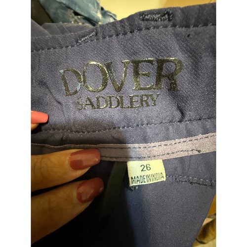 Culotte D’équitation Dover Saddlery Wellesley – Taille 26, Bleu, Patch Genou