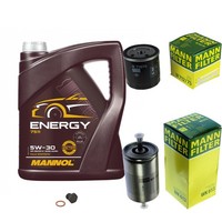Inspektionspaket 5L Mannol Energy 5W-30 FüR Opel Astra F CC 1.6I 1.4I Calibra A