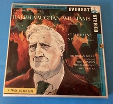 Ralph VAUGHAN WILLIAMS "Symphony No. 9" BOULT Reel-To-Reel Tape 7-1/2 ips