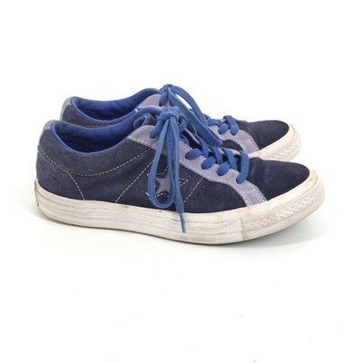 Converse One Star Carnival Low Top Eclipse Sneakers 5 Big Kid 7.5 W Blue Suede