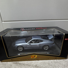 Maisto Premiere Edition 1:18 Aston Martin DB7 Vantage Silver, opened.