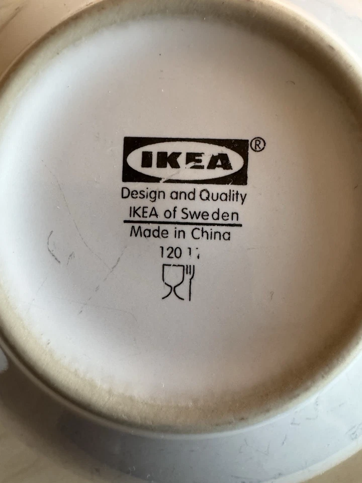 IKEA 12011 Blanco Sopa Chili Arroz Cereal Cuencos 6 1/4" Suecia Juego De 4 Foto 4 de 4