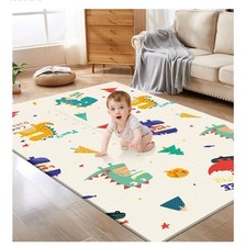 Baby Play Mat, 74 x 50 Inch Play Mat Perfect for Use Baby Playpen, Foldable
