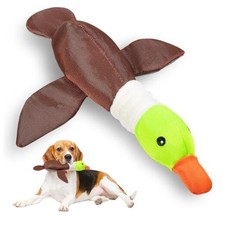 Dog Plush Toy for Aggressive Chewer, Upgrade 10 Times Durablity Dogs Grey Duck 
