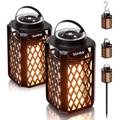 Outdoor Speakers Portable Bluetooth 10W IP65 Waterproof LED Torch 2pcs blonbar
