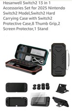Travel Carry Case Bag for Nintendo Switch 2 w/ Protective Cover Screen Protector