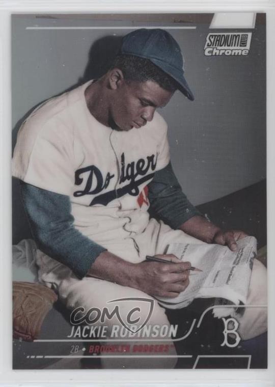2022 Topps Stadium Club Chrome Refractor Jackie Robinson #26 HOF 0ne9