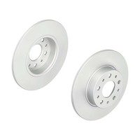 f.becker Bremsscheiben Voll Hinten Rechts Links FüR Fiat 500L Tipo