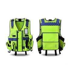 Safety Vests High-Quality Multi-Pocket Multifunctional Protection Vest Construct