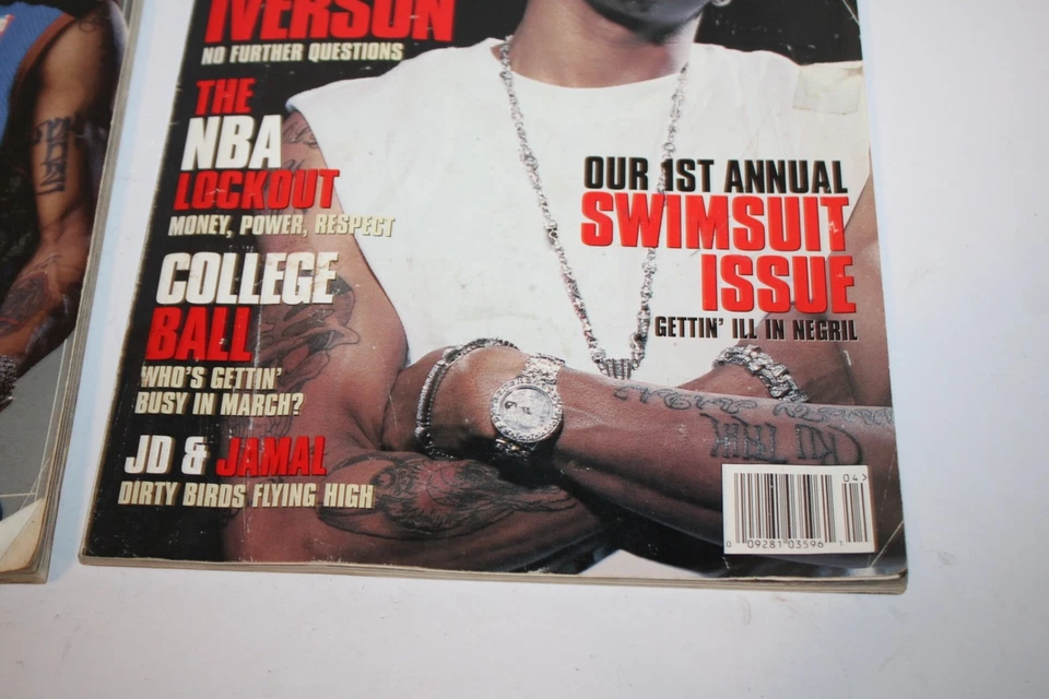 The Source Sports Magazine Lot 2 Allen Iverson April 1999 & April 2000 Issues - Image 4 of 4