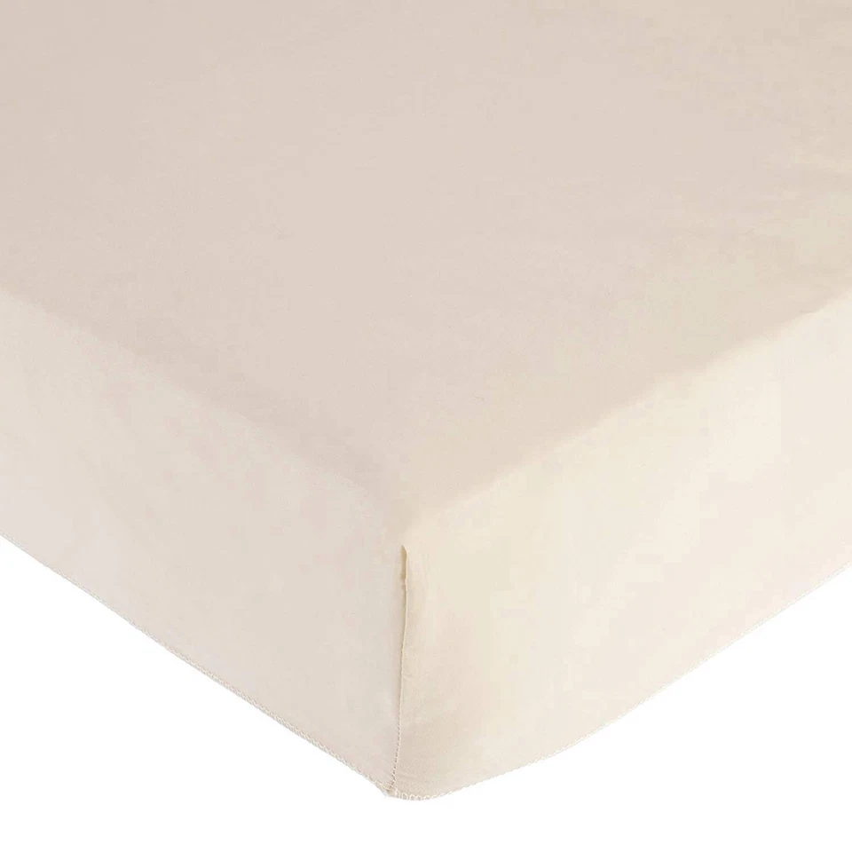 Paquete de 10 sábanas ajustables 100 % algodón percal para siestas con esquinas elásticas, 24" x... Foto 2 de 4