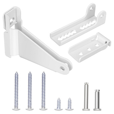 Storm Door Closer Bracket White Andersen Larson Pella Repair Jamb Kit