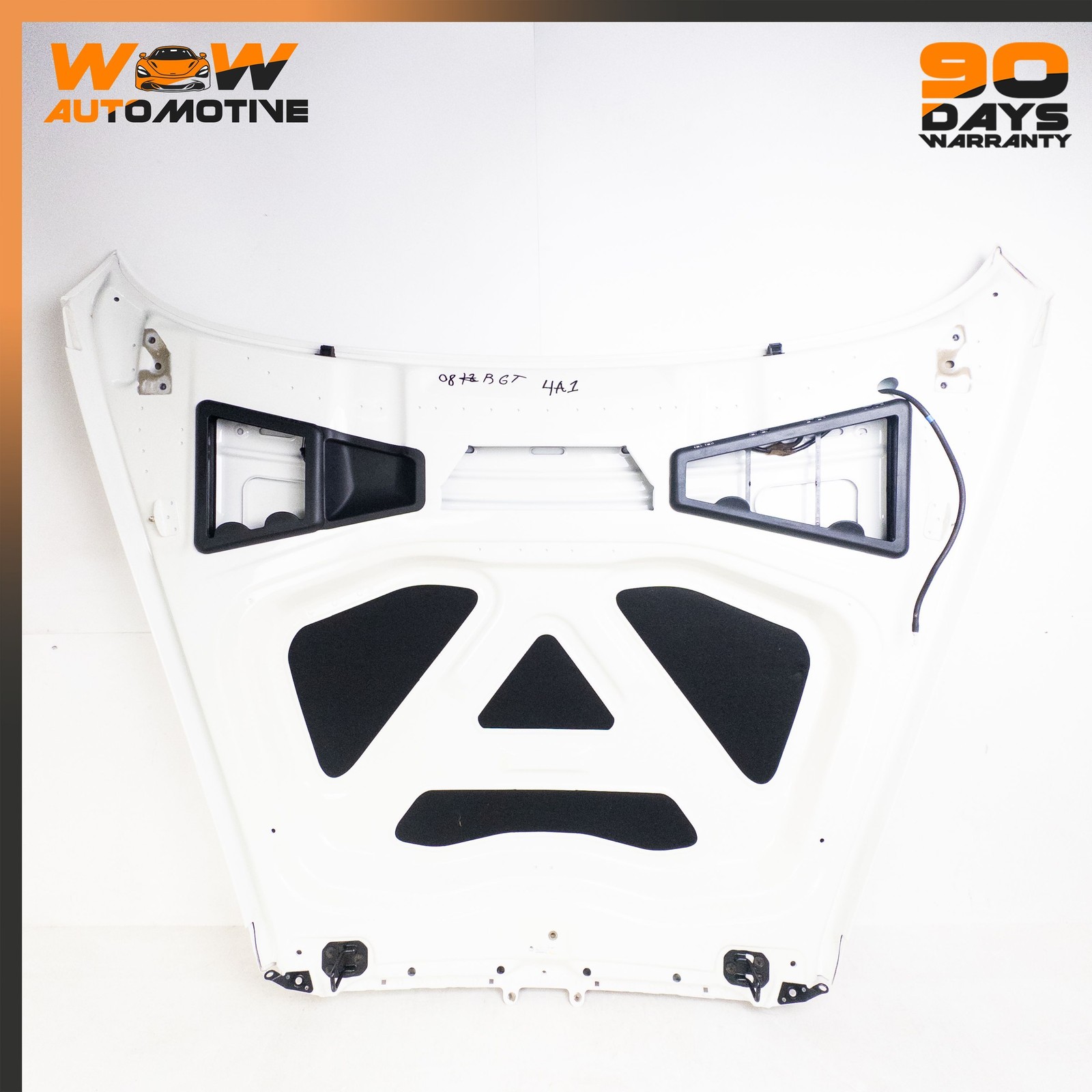 04-13 BENTLEY CONTINENTAL FLYING SPUR GTC GT FRONT HOOD BONNET PANEL WHITE OEM