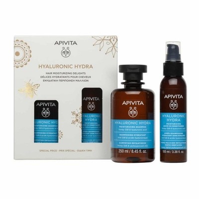 Apivita Hyaluronic Hydra Moisturizing Shampoo 250ml & Leave-In Conditioner 100ml
