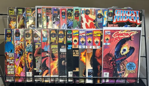 Ghost Rider #89-91, 93 FN/NM + Flashback Vintage Marvel Comics '90