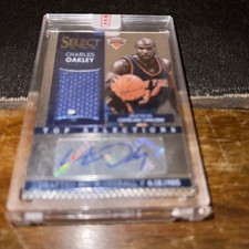 2013-14 Panini Select Top Selections Jersey Auto Charles Oakley #1 Auto r4i