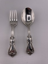 Reed Barton MARLBOROUGH Sterling Silver Baby Fork Spoon Set 50g No Mono
