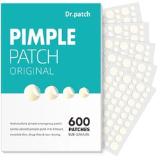Pimple Patches for Face - 4 Size 600 Counts Acne Patches, Hydrocolloid Patches f