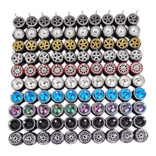50 Sets Rim Mix  11mm Pirelli/Toyo/Goodyear/Advan Rubber Tires For Hot Wheels