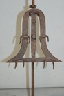 A GREAT 18TH C WROUGHT IRON ADJUSTABLE BIRD OR MEAT ROASTER IN OLD SURFACE — photo 3