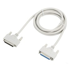 Parallel Port Printer Cable DB25 Male to Female 4.5m Male USB to Female Beige